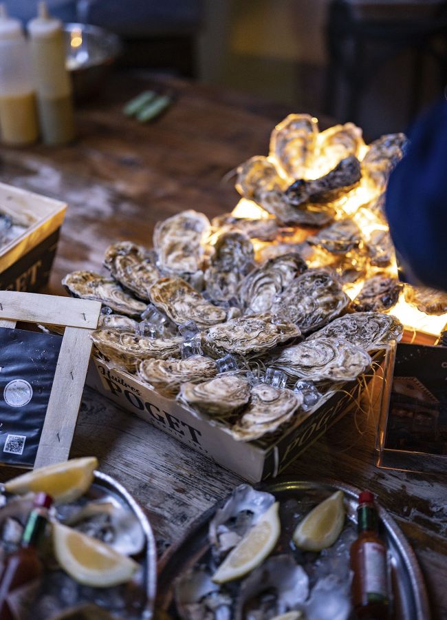 Fresh oysters